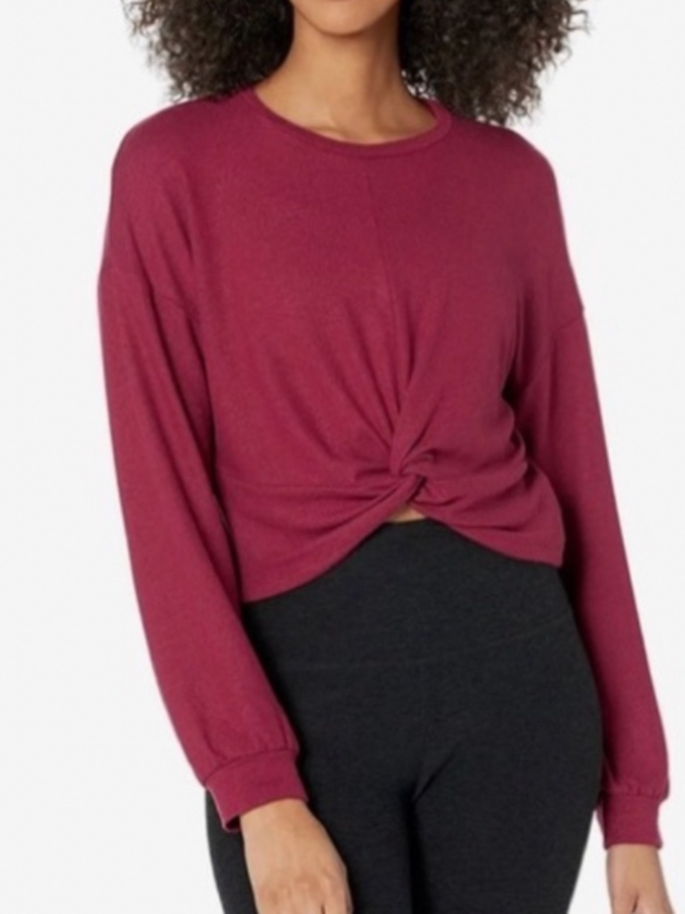 Beyond Yoga Turn Inward long sleeve crop NWT